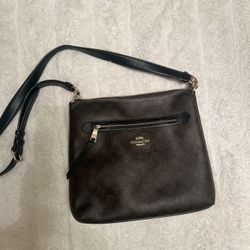 Coach crossbody Bag Brown And Black 