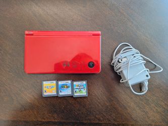 Used Nintendo DSi XL Super Mario Bros 25th Anniversary Version With 3 Games and Charger Included