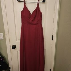 Burgundy Bridesmaid Dress 