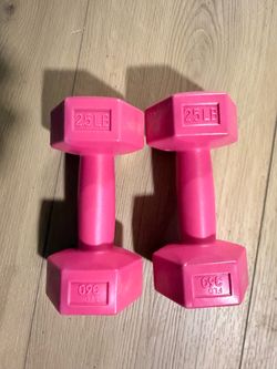 2.5lb weights pink