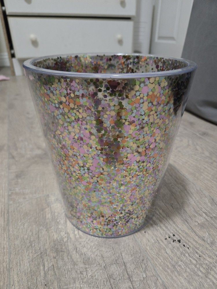 Plastic Glitter Ice Bucket