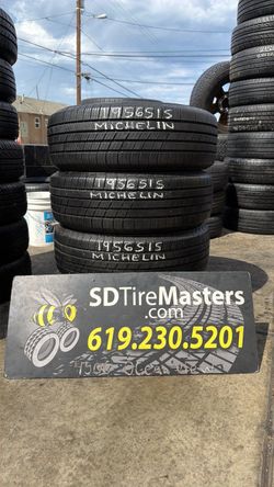 Set of 4 Michelin tires (185-65-14)  with 90% tread life