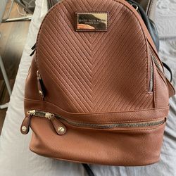 Brown Leather Backpack