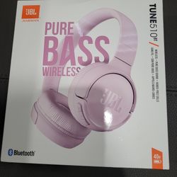 JBL Tune 510BT  Wireless On-Ear Headphones with Pure Bass Sound Pink