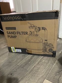 Filter Pump 15in Up to 15 000 Gallons Timer 6 Way Valve SPSG150T Sand Vidapool