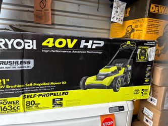 40V HP Brushless 21 in. Cordless Battery Walk Behind Self-Propelled Lawn Mower with