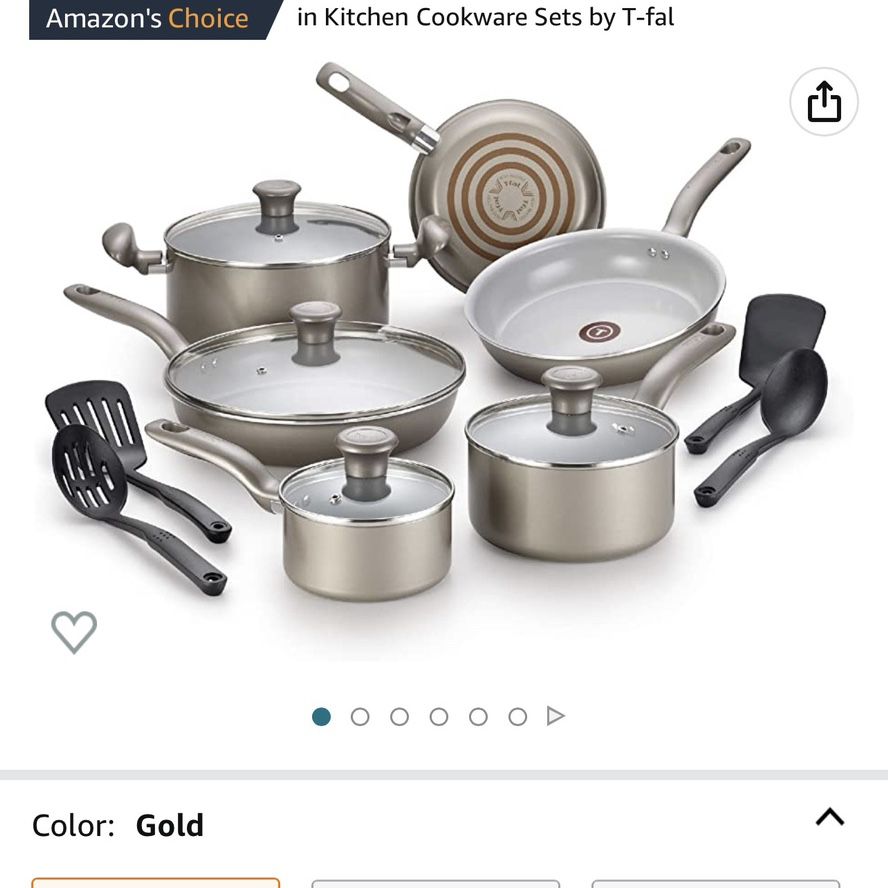 T-fal Cookware Set 14 piece for Sale in Stamford, CT - OfferUp