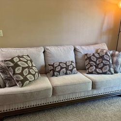 Like New Sofa and Ottoman Set