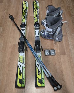 Ski Gear- Heated Ski Boots, Ski Poles and Snow Skis