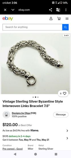 Pulcera de sterling silver 925 Italy  similar a la de la foto