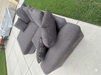 Comfy Gray Sectional-Free Delivery