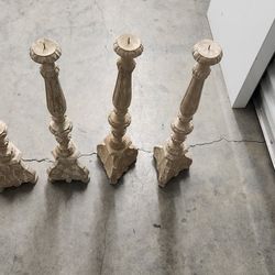 Set of 4 Decorative Candlesticks