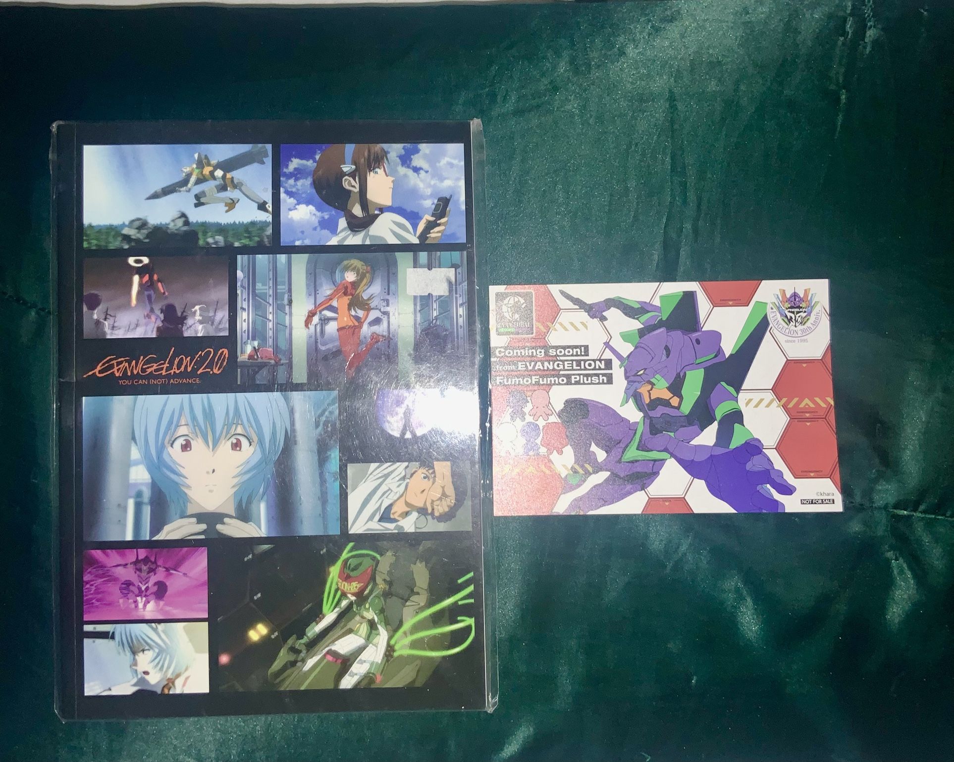 AX 2025 Anime Expo Evangelion Rei notebook and 30th Anniversary postcard