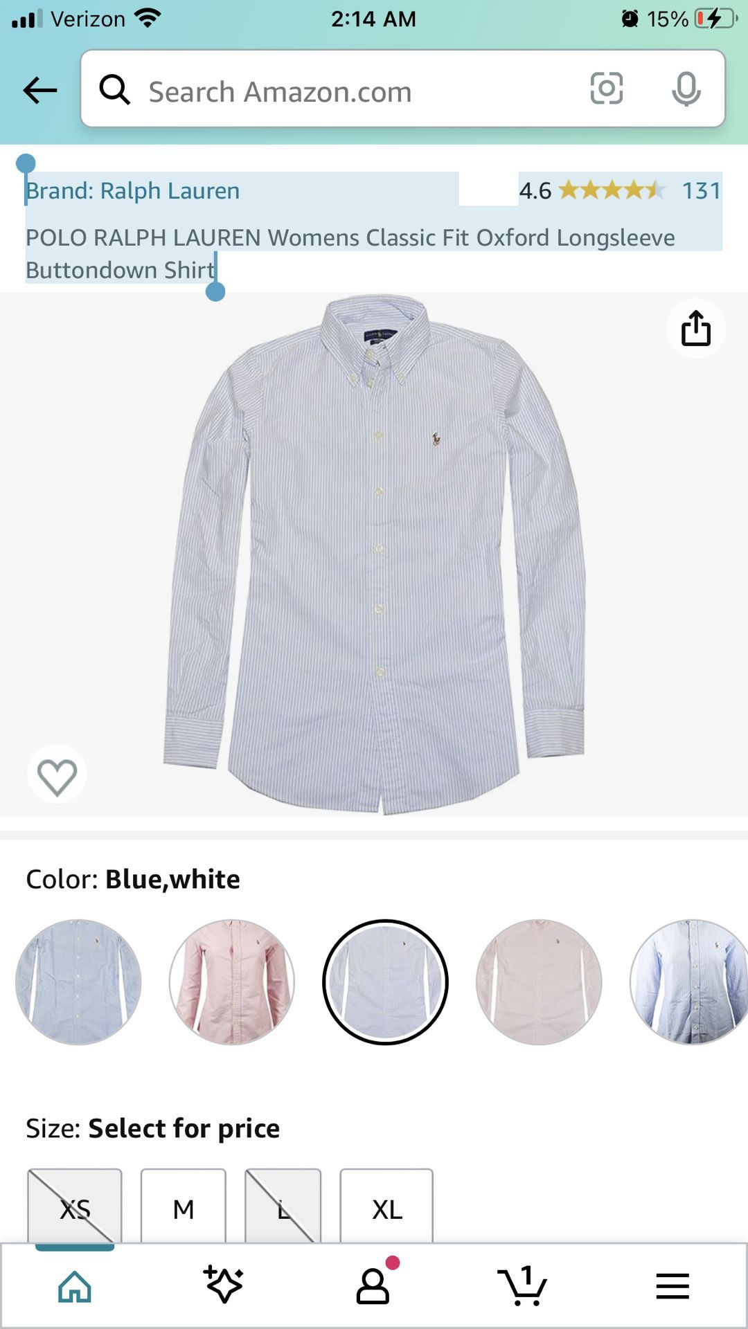 Polo Ralph Lauren Oxford Button down Shirt 