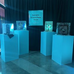 Pedestals or modules for events.