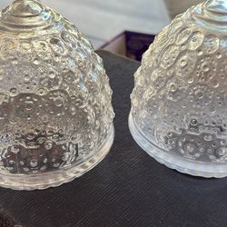 Vintage Acorn Pineapple Beehive Clear Glass Light Globe Shade