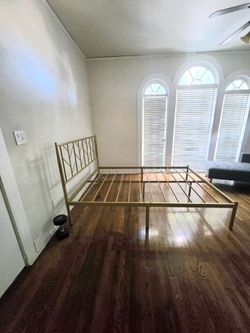 Queen Bed Frame (Gold)