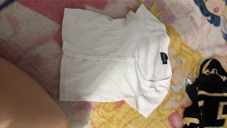 White crop top