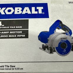 Brand New Kobalt 4” Wet Tile Saw 