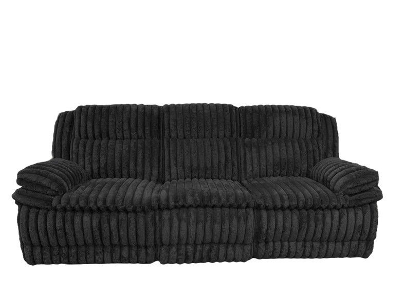 Black Reclining Jumbo Corduroy Set Both Sofa And Love