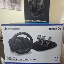 Racing wheel & pedals with Shifter