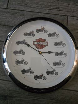 Harly davidson wall clock