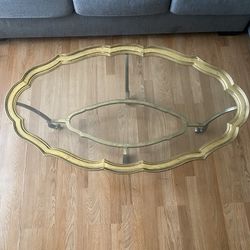 Brass Vintage Coffee Table 