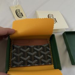 Goyard Saint-Sulpice Card Walllet Brown  And Black 