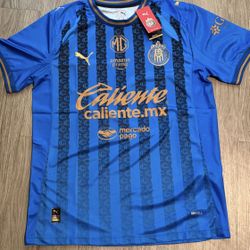 S,M,L,Xl,2XL,3XL,4XL slim fit available Soccer Chivas Guadalajara new jersey 3rd kid blue  2026 azul terser uniforme el rebaño sagrado  New Jersey  20