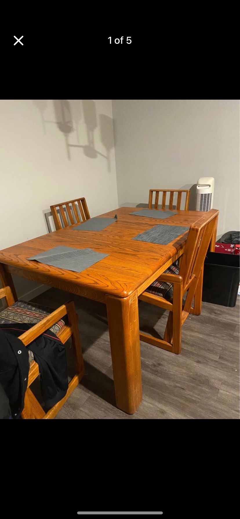 Large, sturdy oak table