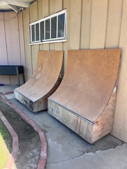 Skateboard or scooter ramps