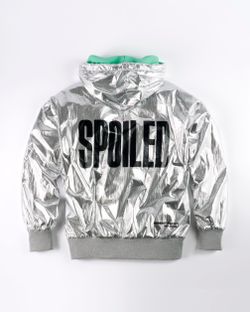 Jeremy Scott X Spoiled Child Silver Reversible Limited Edition Jacket