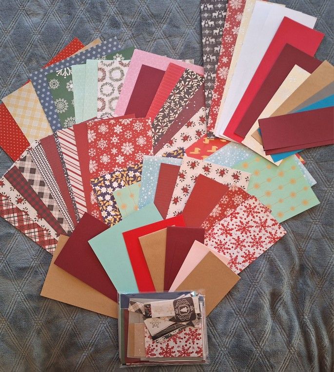 Huge Christmas Card And Scrapbooking Lot