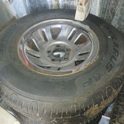 Five Lug Ford Explorer Tires And Rims, New Tires With Only 50 Miles On Them