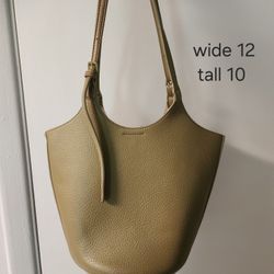 cute olive green leather bag