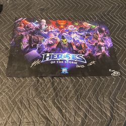 Heroes Of The Storm Video Game 2016 Blizz Con Signed Poster