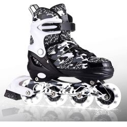 Kuxuan Skates Adjustable Inline Skates For Kids And Youth