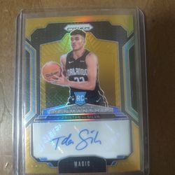 Tristan Da Silva Prizm Gold Rookie Penmanship 7/10