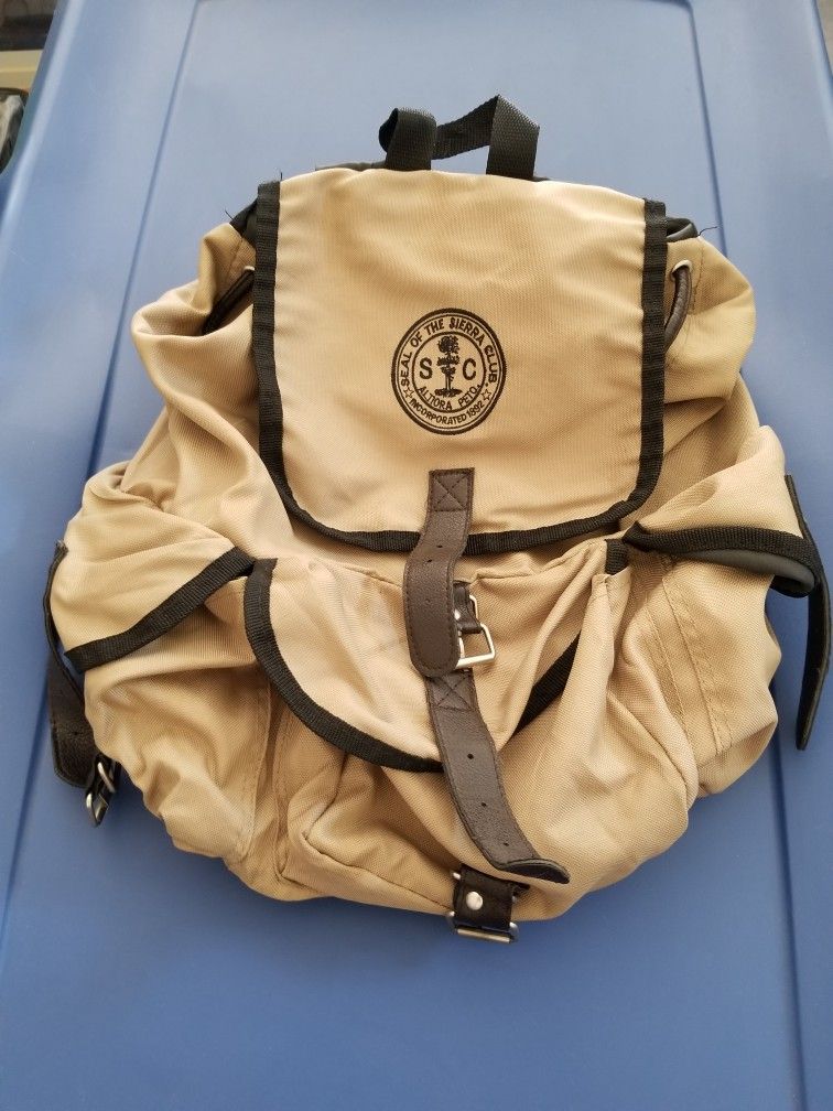 Sierra Club Tan Backpack