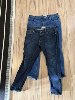 Everlane Slim Denim 33 X 30 Two Pair EUC