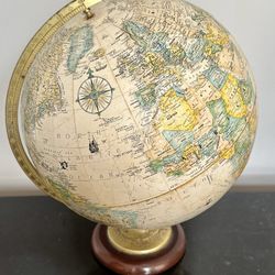 Vintage Globemaster 12” World Globe 