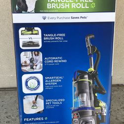 FLASH SALE- Price Reduced 24 Hours! Brand New - Bissell Pet Hair Eraser Turbo Rewind upright vacuum 