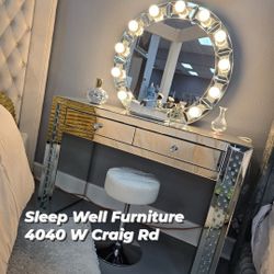 ✨️ 🙋‍♂️ 3pc Make Up Vanity Station 👉 -Furniture 💲SALE 