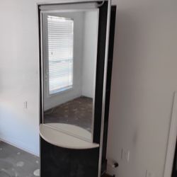 Salon Mirror Station ( Built In Counter With Light Fixture)