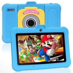 7 inch Tablet, 8GB RAM 64GB ROM | Android 13 Tablet for Kids (Ages 2-14), 128GB Expand, Software Pre-Installed 