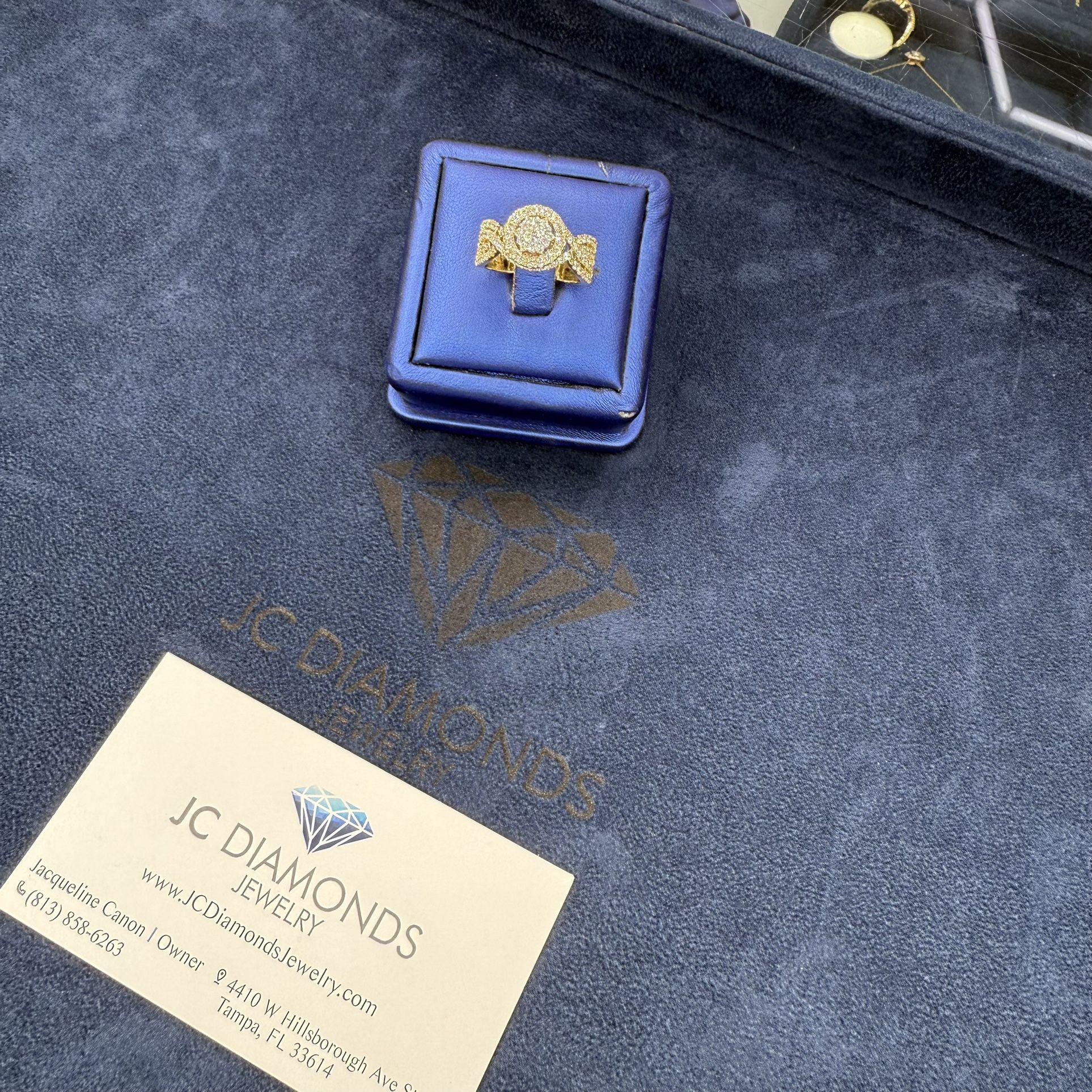 Ring Engagement 1ok Diamonds Real Natural