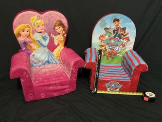 Disney princesses and paw patrol Toddler chairs, Disney princesses and paw patrol