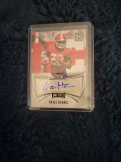 Najee Harris AUTOGRAPH ON CARD. LEAF DRAFT #BA NH1 RCi