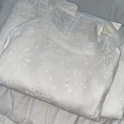 White Large Size Summer Dress 