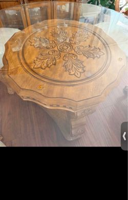 60 inch round glass table top only